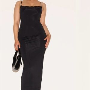 PrettyLittleThing Black Maxi Dress